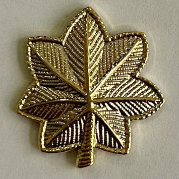 MAJOR COLLAR PINS - 1" TALL - SOLD in PAIRS.